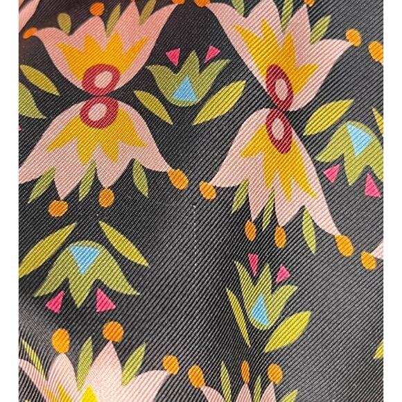 LA DOUBLEJ Sz S Small Mini Swing Dress Silk Short Sleeve Bacetto - Picture 9 of 12